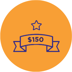 Bronze Level Raised $150 Badge