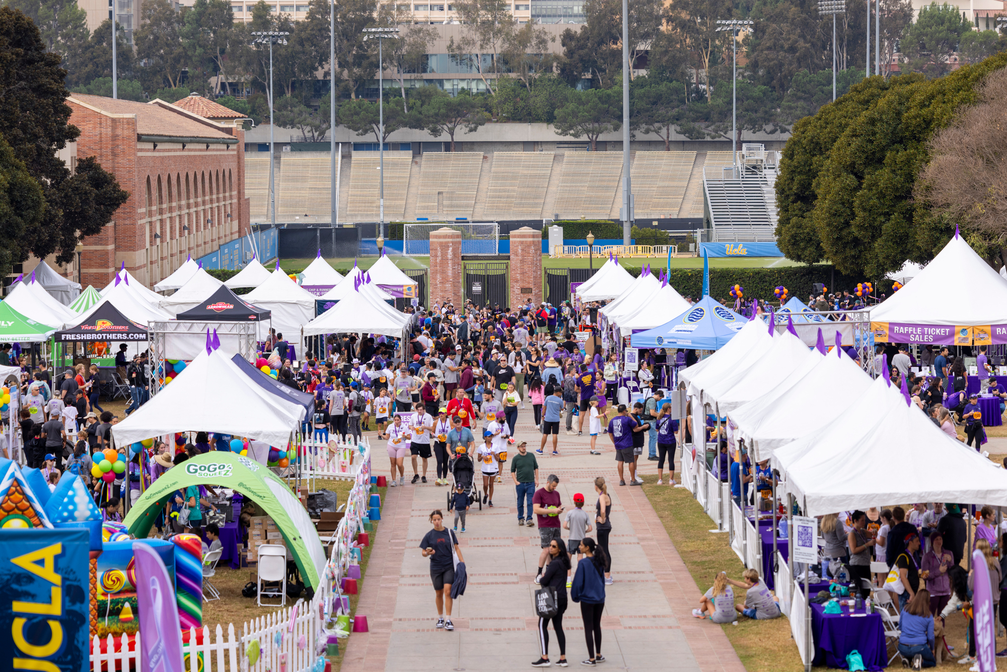 Exhibitors and attendees at the LACC Fit Family Expo