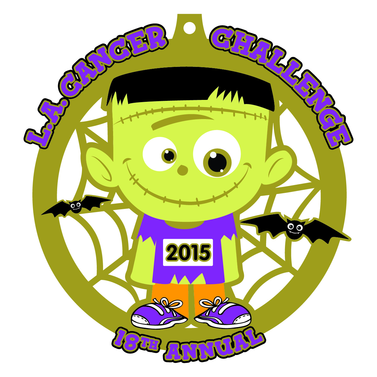 2015 LA Cancer Challenge finisher's medal