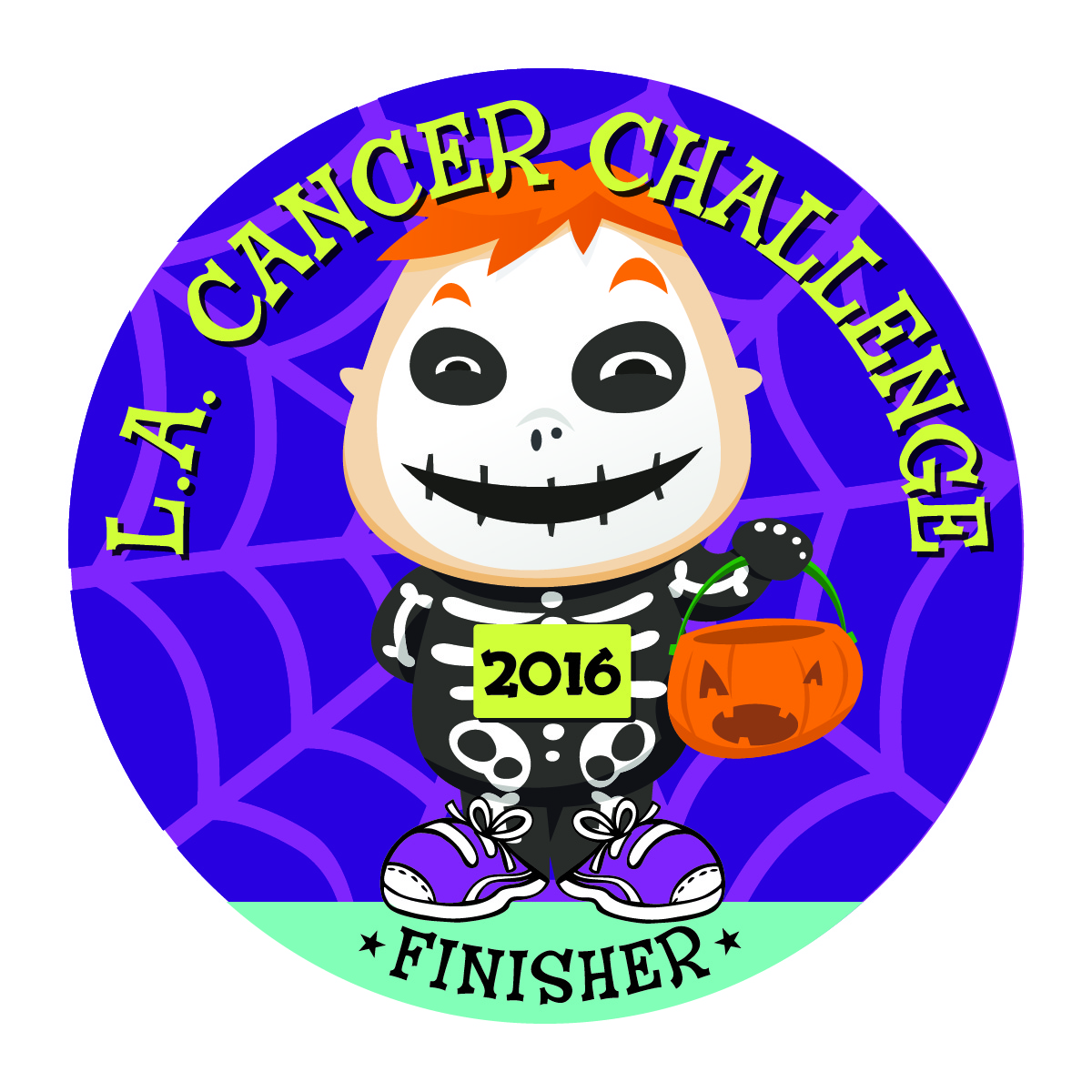 2016 LA Cancer Challenge finisher's medal