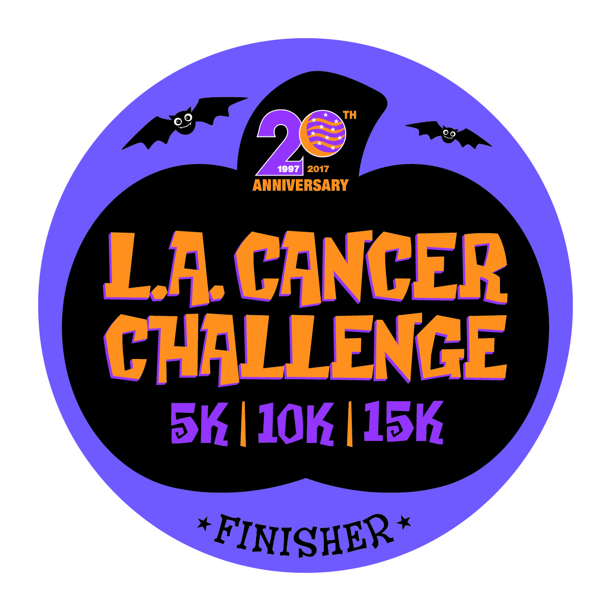 2017 LA Cancer Challenge finisher's medal