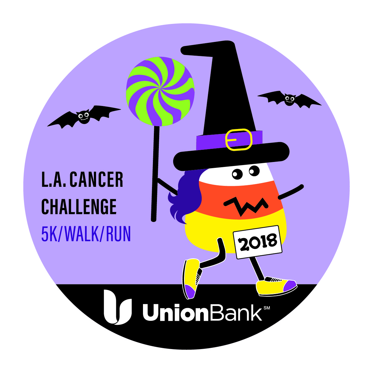 2018 LA Cancer Challenge finisher's medal