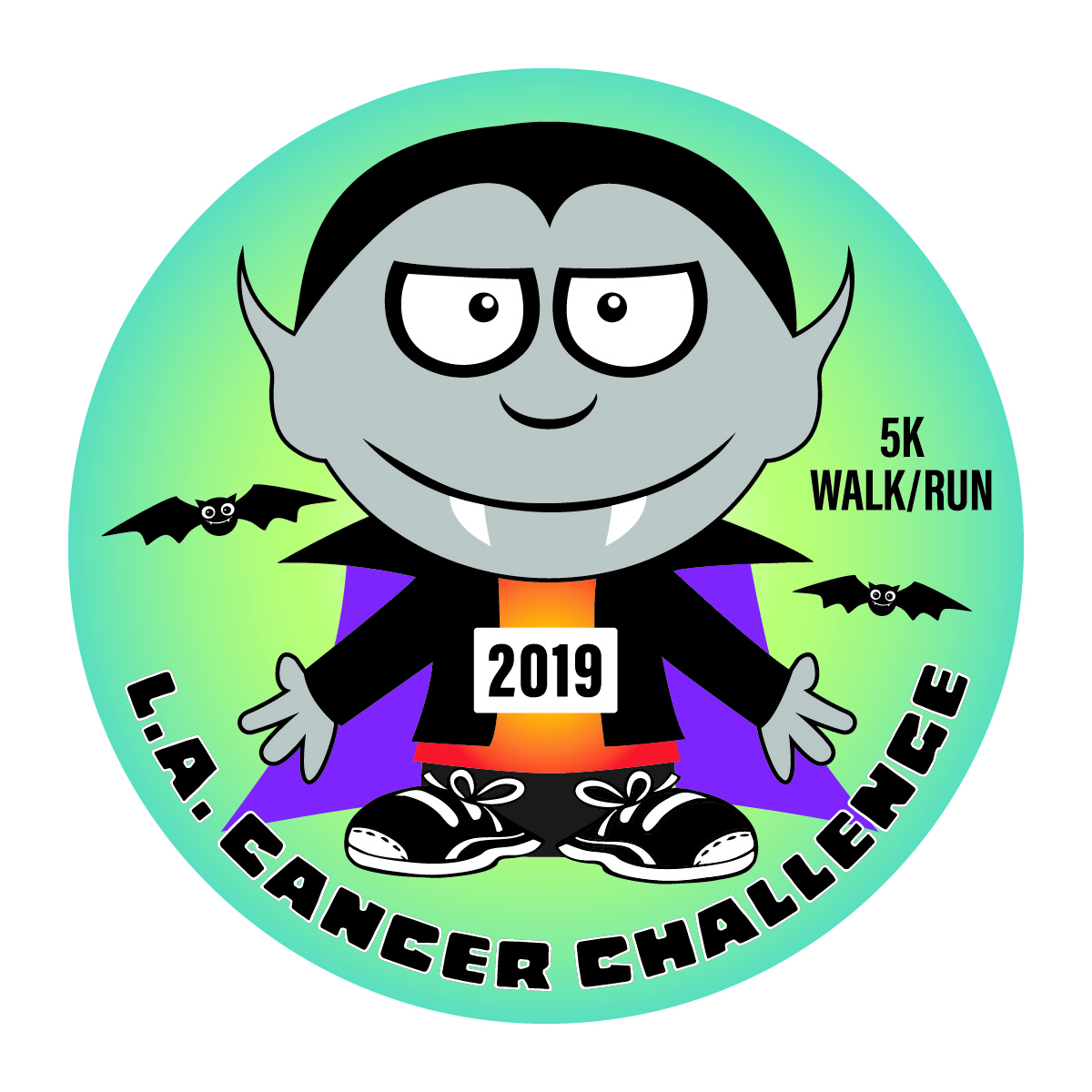 2019 LA Cancer Challenge finisher's medal