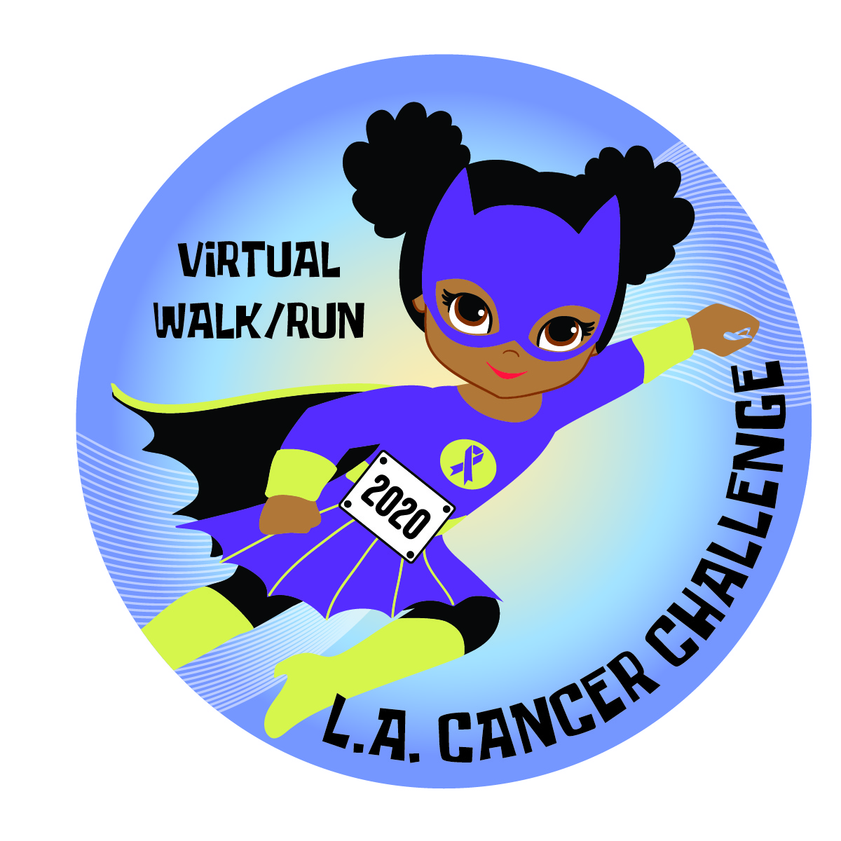 2020 LA Cancer Challenge virtual finisher's medal