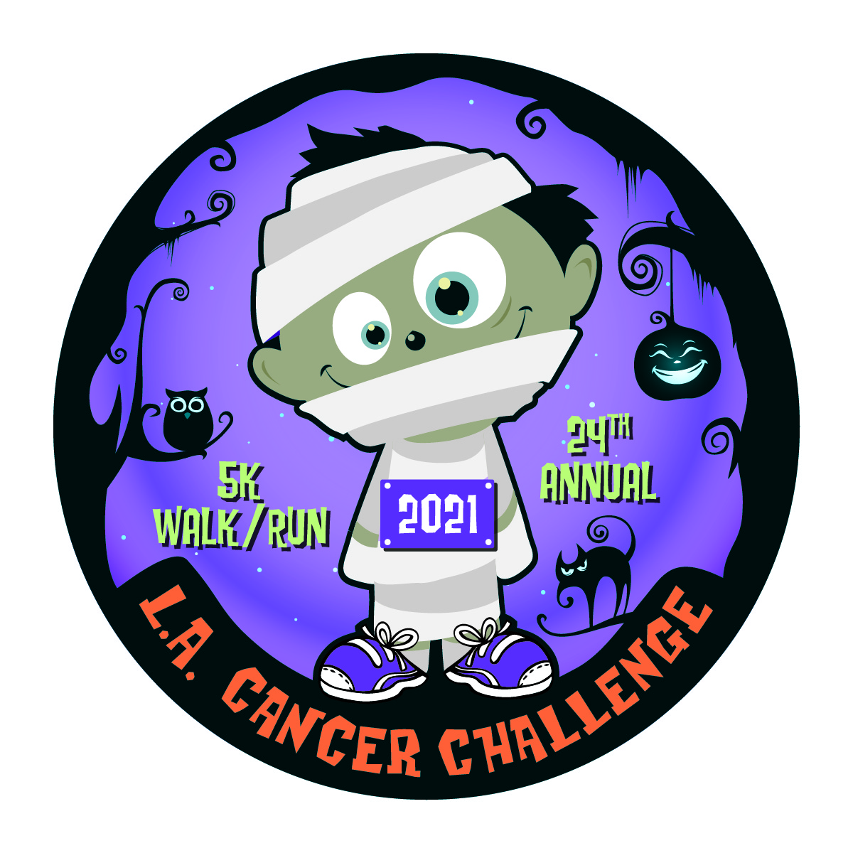 2021 LA Cancer Challenge finisher's medal