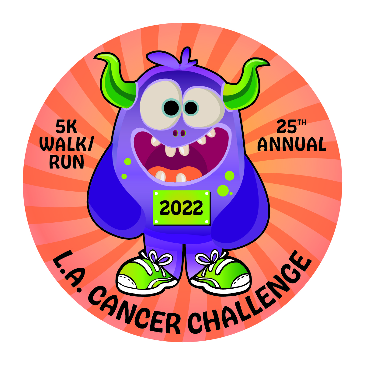 2022 LA Cancer Challenge 25th anniversary finisher's medal