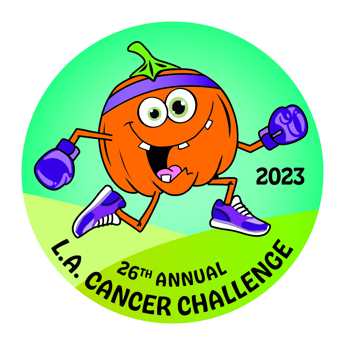 2023 LA Cancer Challenge finisher's medal
