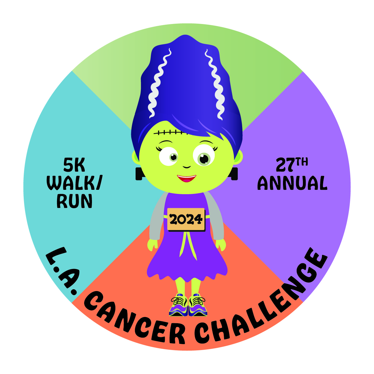 2024 LA Cancer Challenge finisher's medal