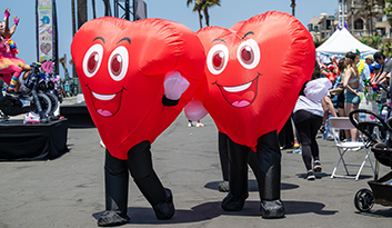 Several happy Team Kory members wearing Team Kory swag
