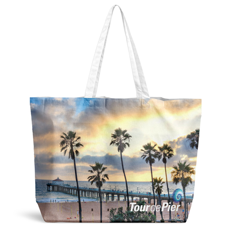 Tote bag with palm trees