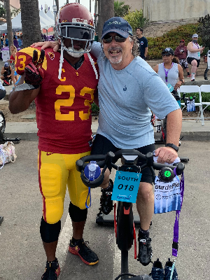 Hanging out last year with Kenan Christon