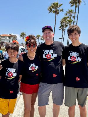 Proud to ride with Team One Love!